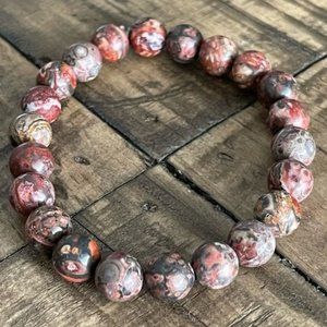 8mm Leopard Jasper Stretch Bracelet